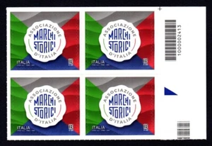 Italia 2024 : Associazione Marchi Storici - quartina con codice a barre, MNH** - Imagen 1 de 1
