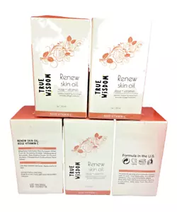 BUNDLE - 5 - 1 oz/30 mL True Wisdom Renew Skin Rose Facial Oil and Vitamin C - Picture 1 of 4