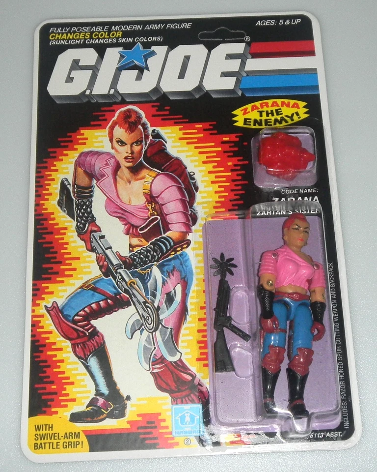 RECARDADO 1986 Vintage G.I. Figura GI Joe 3.75 ARAH Dreadnok Zarana 100% Completa Foto 1 de 4