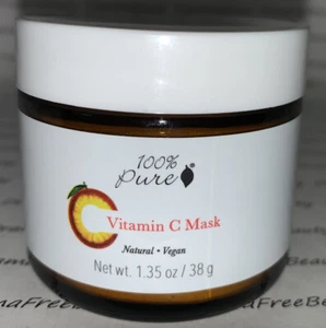 100% Pure Natural Vegan Skin Brightening VITAMIN C Powder MASK 1.35oz Sealed $38 - Picture 1 of 7