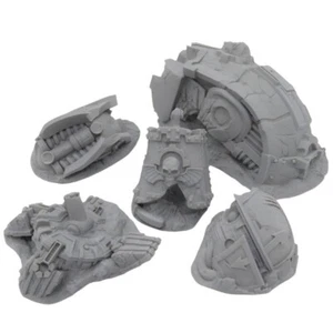 DESTROYED TITAN SET FOR RPG NECROMUNDA FALLOUT WASTELAND TERRAIN QP3D - Picture 1 of 9