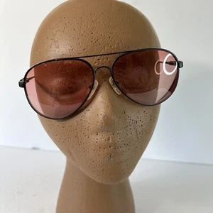 VTG Black Mat Aviator Double Bar Metal Frames MSR Louis by Lens Crafters 145mm - Picture 1 of 7