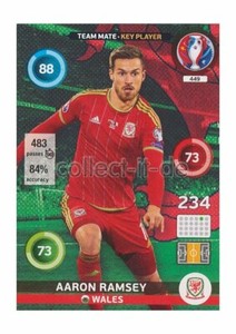 2016 Panini Adrenalyn XL France - 449 Key Player - Aaron Ramsey