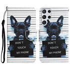 Flip Dog Wallet Phone Case For iPhone Samsung Xiaomi Redmi POCO Vivo OPPO Realme