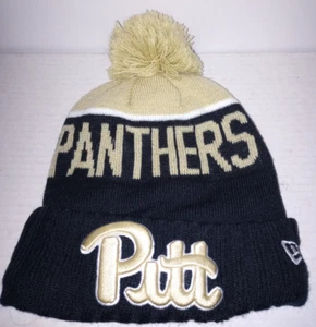 Pitt Panthers NCAA Knit Pom Hat - Fleece Lined - Toddler Size - New Era - Good - Picture 1 of 6