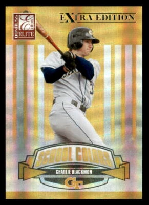 2008 Donruss Elite Extra Edition School Colors #SC-35 Charlie Blackmon SN #/1500 - Image 1 of 2