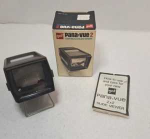 Vintage Pana-Vue -Lighted 2"x2" Slide Viewer -Original Box W/Instructions-TESTED - Picture 1 of 3