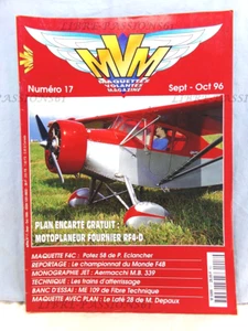 MAGAZINE MVM N°17, SEPTEMBRE/OCTOBRE 1996, + PLAN ENCARTÉ LE FOURNIER RF4-D - Imagen 1 de 12
