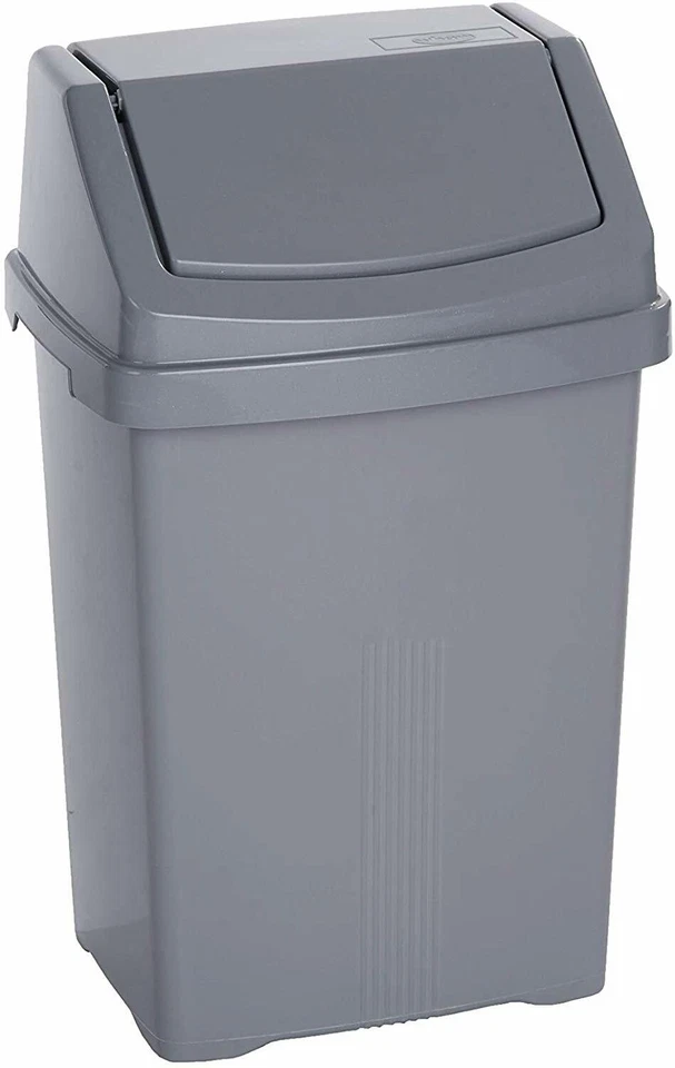 What More Swing Bin Silver 25l 11750