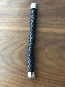 Orologio Swatch originale 12mm pelle nera acciaio inox cinturino regolabile - Foto 1 di 4