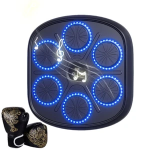 Adults Smart Music Boxing Machine Bluetooth Wall Target Training Exercise+Gloves - Picture 1 of 16