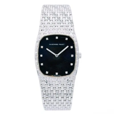 Reloj para dama Audemars Piguet Cobra de oro blanco de 18 quilates y esfera con diamantes Foto 1 de 4