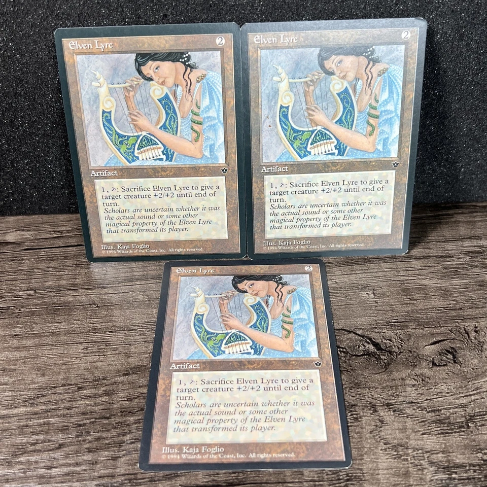 Elven Lyre Fallen Empires Magic The Gathering MTG Rare 3 - Image 1 of 4