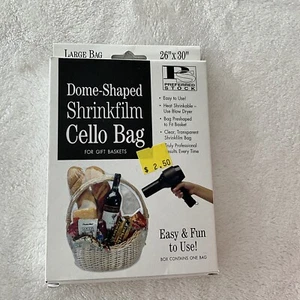 Gift Basket Dome Shaped Shrinkfilm Wrap Large 26x30 Hairdryer Heat Shrinkable - Picture 1 of 4