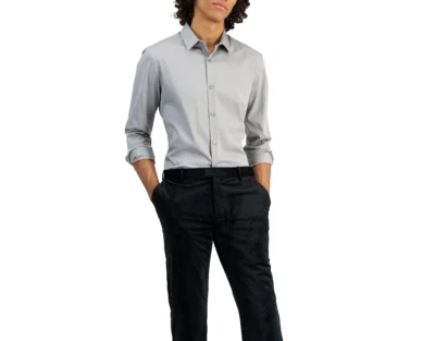 I.N.C. Camisa de vestir ajustada para hombre INTERNATIONAL CONCEPTS Griffin talla 2XL Foto 1 de 2