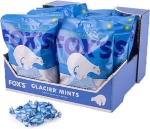 Fox's Glacier Mints Candy Hard Boiled Sweets 200g - 12 Packs - FULL BOX LONG EXP - Picture 1 of 4