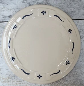 Longaberger Pottery 8.5" Trivet Plate Woven Traditions Classic Blue MADE IN USA - Picture 1 of 3