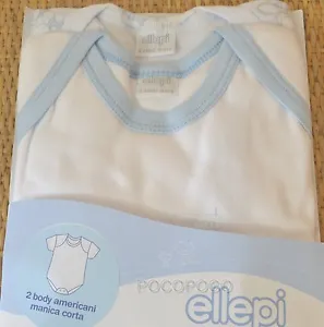 2 Body Half Sleeve Newborn Cotton Sweatshirt Ellepi - Picture 1 of 2