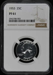 1953 Washington Quarter 25C NGC PR61 - Picture 1 of 2