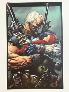 David Finch Signed Autograph Comic Art Print Marvel X-Men Cable 11x17" - Bild 1 von 8
