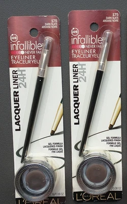 Set 2 NUOVI L'Oreal Infallible 24H Gel Eyeliner 175 Ardesia Scura - Immagine 1 di 2