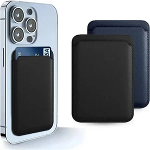 Magnetic Case MagSafe Leather Wallet for iPhone 14 13 12 Card Holder - Picture 1 of 12
