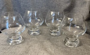 Krosno Poland Set Of 4 Sipping Glasses Cognac Whiskey 4” EUC - Picture 1 of 6