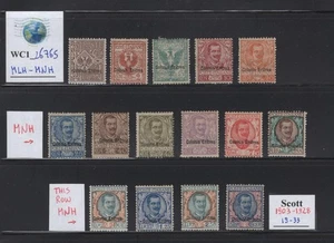 WC1_26765. COLON ITALIANO:ERITREA. Cplt. Commem 1903-1928. set. Sc.19-33. MLH-MNH - Foto 1 di 1