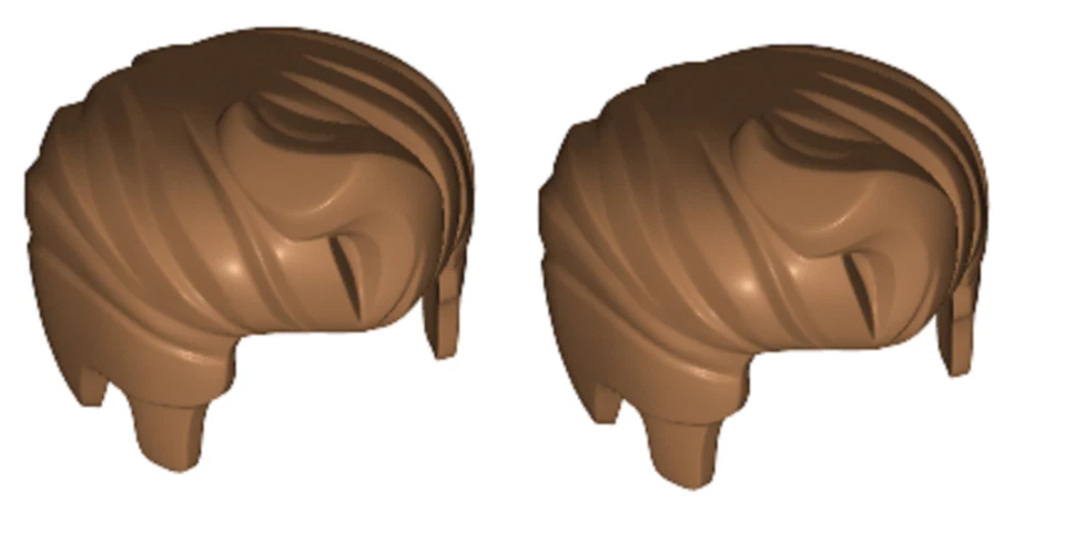 LEGO 2 Haare für Minifiguren in medium nougat 98371 6000297  - Bild 1 von 1