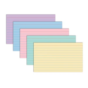 Carte Indice C-Line 3x5 Righe Colori Assortiti Confezione da 100 Flash Cards Studio - Foto 1 di 8