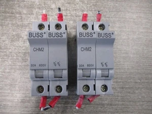 Buss Fuse Holder CHM2 30A 600V 2P *Lot of 2* Used - Picture 1 of 5