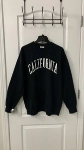 Black California Crewneck Sweatshirt - Picture 1 of 16