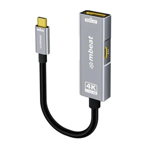 mbeat Tough Link USB-C to DP Adapter with 100W PD - Space Grey 4K (3840 x 216... - Picture 1 of 4