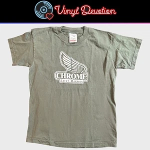 Chrome Saint Magnus Record Label Vintage Green Shirt Size Youth Large Knut  - Picture 1 of 3