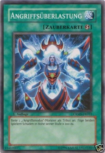 Yu-Gi-Oh 3x Angriffsüberlastung - - - CRMS - Bild 1 von 1