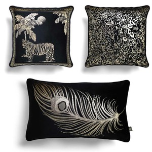 feather pattern cushions
