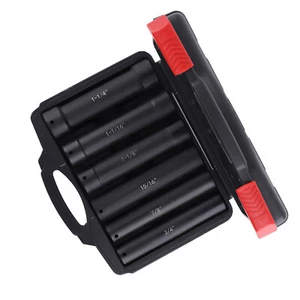 1/2 Inch Drive Extended Length Impact Socket Set 6PCS Extra Deep Socket Set - Picture 1 of 12