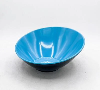 (6-Pack) GET 16oz Angled Cascading 8" Blue Serving Bowl Salads Snacks Pasta - Image 1 of 3