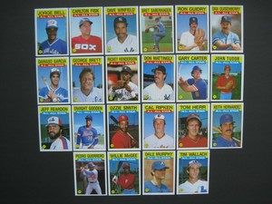 ALL STAR TOPPS CARDS Your Pick 1986 1987 1988 1989 1990 1991 Brett Griffey Bonds