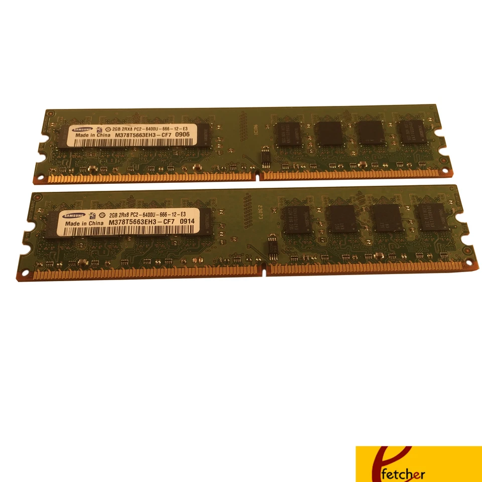 4GB KIT 2 x 2GB HP Compaq Business dc5800 dc5850 dc7800 dc7900 Ram Memory - Image 1 of 1