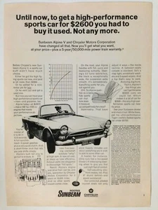 1966 Chrysler Sunbeam Alpine Oldtimer Printanzeige - Bild 1 von 2