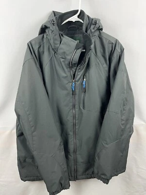 Открытый жизни Мужская куртка с капюшоном средний вес размер L \ темно серый водостойкий - Изображение 1 из 4