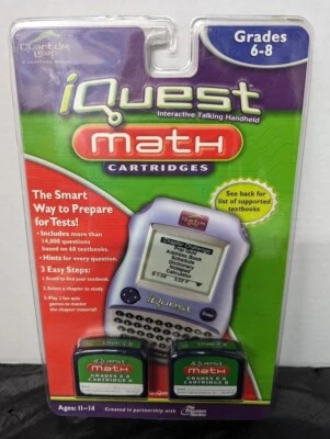 Leapfrog Quantum Leap IQUEST Math Cartridges For Grade 6-8 New Sealed - Image 1 of 3