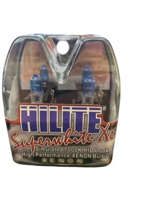 1 pair H3 Hilite 7000K Xenon Bulbs 12V  100W  Shipping Free - Image 1 of 2