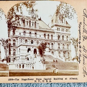 Albany New York State Capitol Building NY 1903 Keystone Stereoview Card #13509 - Bild 1 von 4