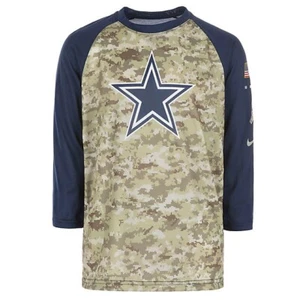New Nike Dallas Cowboys NFL Football Salute To Service raglan women's M t-shirt - Picture 1 of 6