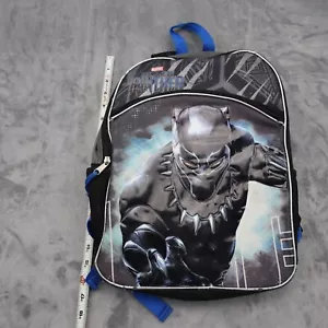 Marvel Black Panther Backpack Black Book Travel Bag Character Superhero - Picture 1 of 16