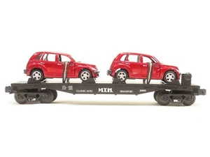 MTH 30-76039 MTH Auto Transportation Flatcar w/2 Red PT Cruisers LN - Picture 1 of 7