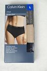 Calvin Klein Ladies' Seamless Briefs, 3-Pack Color Black/Cashe, Size Large New