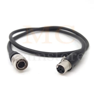 Hirose 4pin to mini XLR 4pin female for tvlogic 074/055/056/058 power cable 12v  - Picture 1 of 15